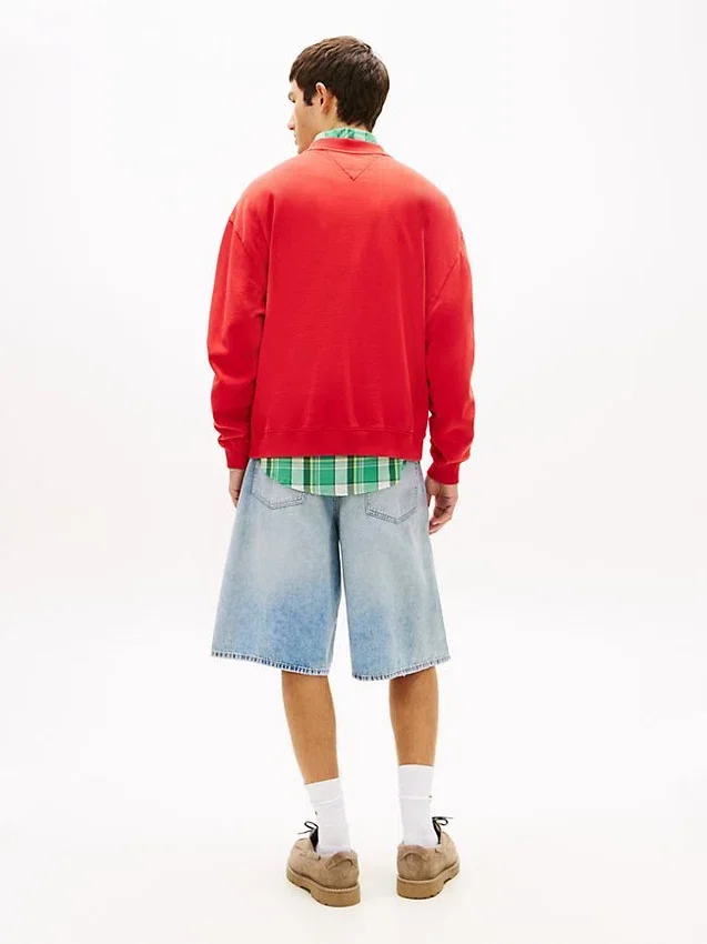 Camisola Tommy Jeans com logótipo Wavy Flag Camisola Tommy Jeans com logótipo Wavy Flag