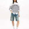 Camisola Tommy Jeans com riscas e logótipo Varsity Camisola Tommy Jeans com riscas e logótipo Varsity