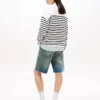Camisola Tommy Jeans com riscas e logótipo Varsity Camisola Tommy Jeans com riscas e logótipo Varsity