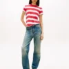 Camisola Tommy Jeans Regular Fit Stripe Camisola Tommy Jeans Regular Fit Stripe