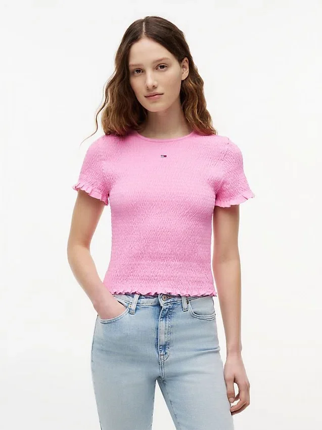 Camisola Tommy Jeans Slim Fit Shirred Camisola Tommy Jeans Slim Fit Shirred