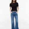 Camisola Tommy Jeans Slim Fit Shirred Camisola Tommy Jeans Slim Fit Shirred