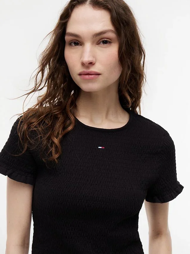 Camisola Tommy Jeans Slim Fit Shirred Camisola Tommy Jeans Slim Fit Shirred