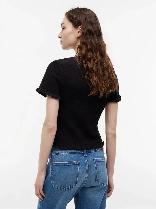 Camisola Tommy Jeans Slim Fit Shirred Camisola Tommy Jeans Slim Fit Shirred