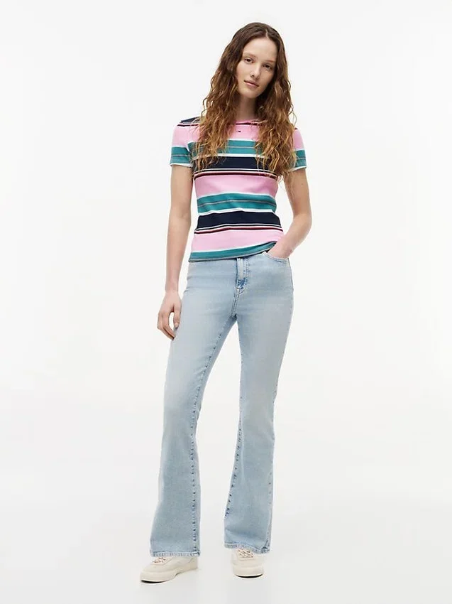 Camisola Tommy Jeans Slim Stretch Ribbed Camisola Tommy Jeans Slim Stretch Ribbed