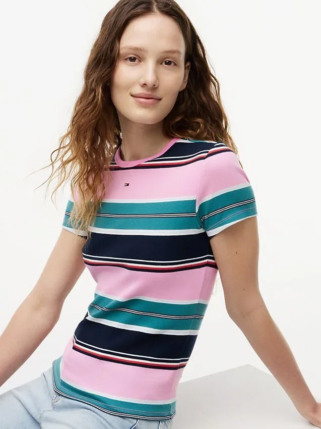 Camisola Tommy Jeans Slim Stretch Ribbed Camisola Tommy Jeans Slim Stretch Ribbed