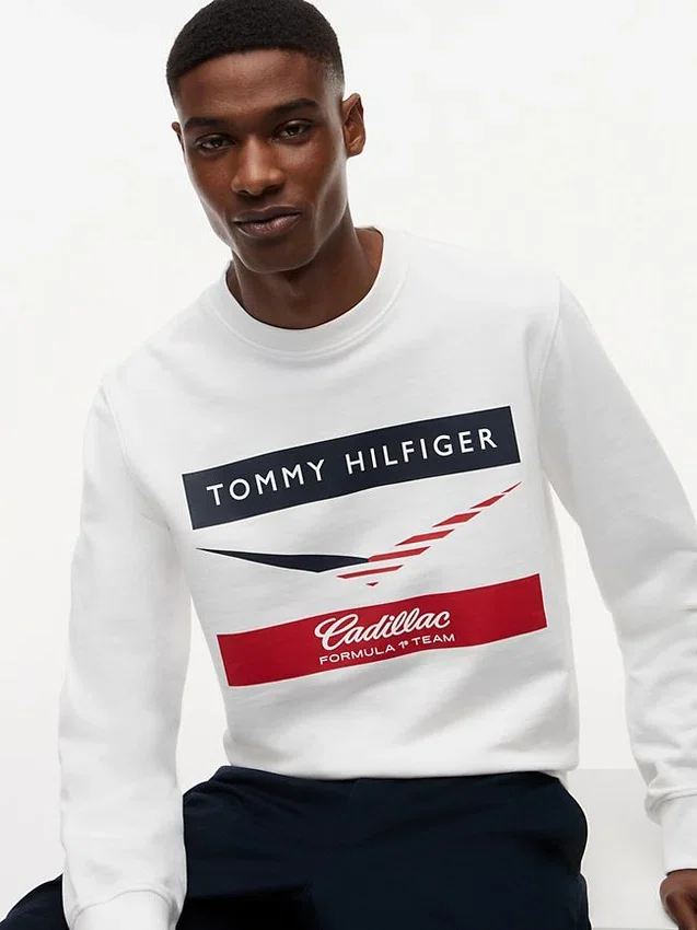 Camisola Tommy x Cadillac F1® Team Chevron Camisola Tommy x Cadillac F1® Team Chevron