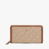 Carteira com fecho em jacquard Monogram