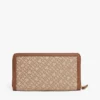 Carteira com fecho em jacquard Monogram