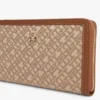 Carteira com fecho em jacquard Monogram