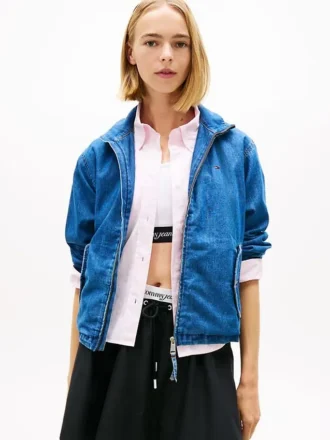 Casaco com fecho em chambray da Tommy Jeans