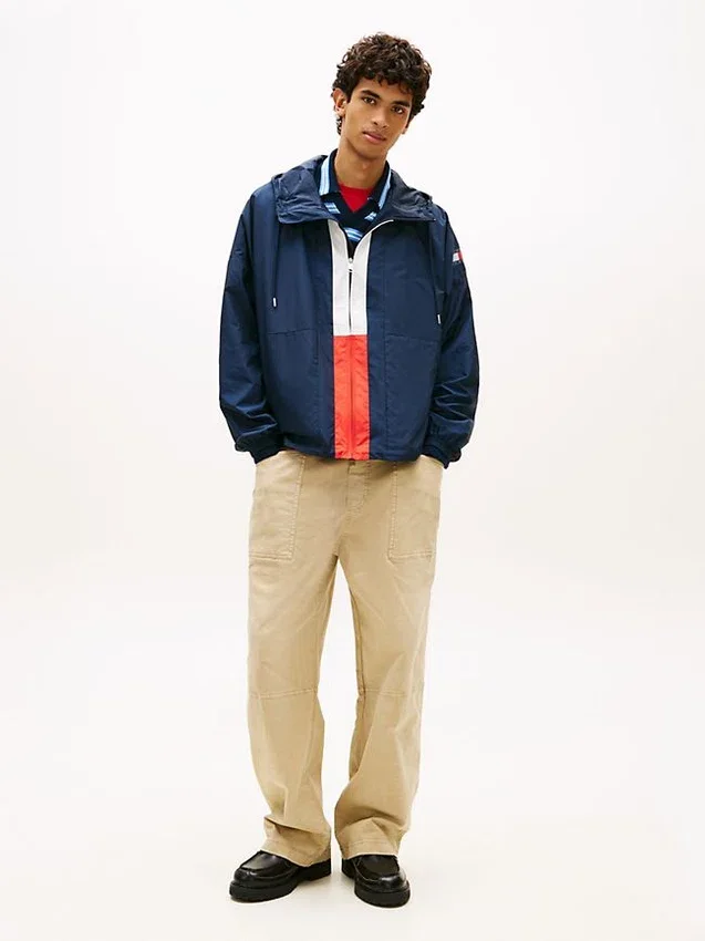 Casaco corta-vento Tommy Jeans Ripstop Chicago Casaco corta-vento Tommy Jeans Ripstop Chicago