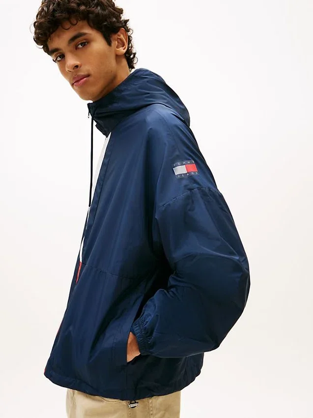 Casaco corta-vento Tommy Jeans Ripstop Chicago Casaco corta-vento Tommy Jeans Ripstop Chicago