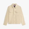 Casaco de camisa em sarja Casaco de camisa em sarja
