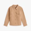 Casaco de camisa utilitário oversized em sarja Casaco de camisa utilitário oversized em sarja