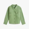 Casaco de camisa utilitário oversized em sarja Casaco de camisa utilitário oversized em sarja