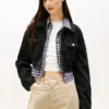 Casaco de jeans curto com fecho Tommy Jeans Casaco de jeans curto com fecho Tommy Jeans