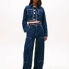 Casaco de jeans curto com fecho Tommy Jeans Casaco de jeans curto com fecho Tommy Jeans