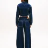 Casaco de jeans curto com fecho Tommy Jeans Casaco de jeans curto com fecho Tommy Jeans