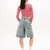 Casaco de malha às riscas Tommy Jeans Slim Fit Casaco de malha às riscas Tommy Jeans Slim Fit