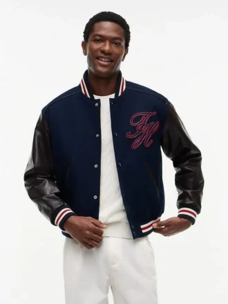 Casaco de materiais mistos New York Label