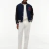 Casaco de materiais mistos New York Label Casaco de materiais mistos New York Label