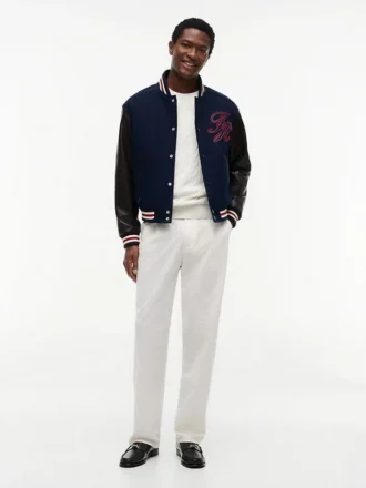 Casaco de materiais mistos New York Label