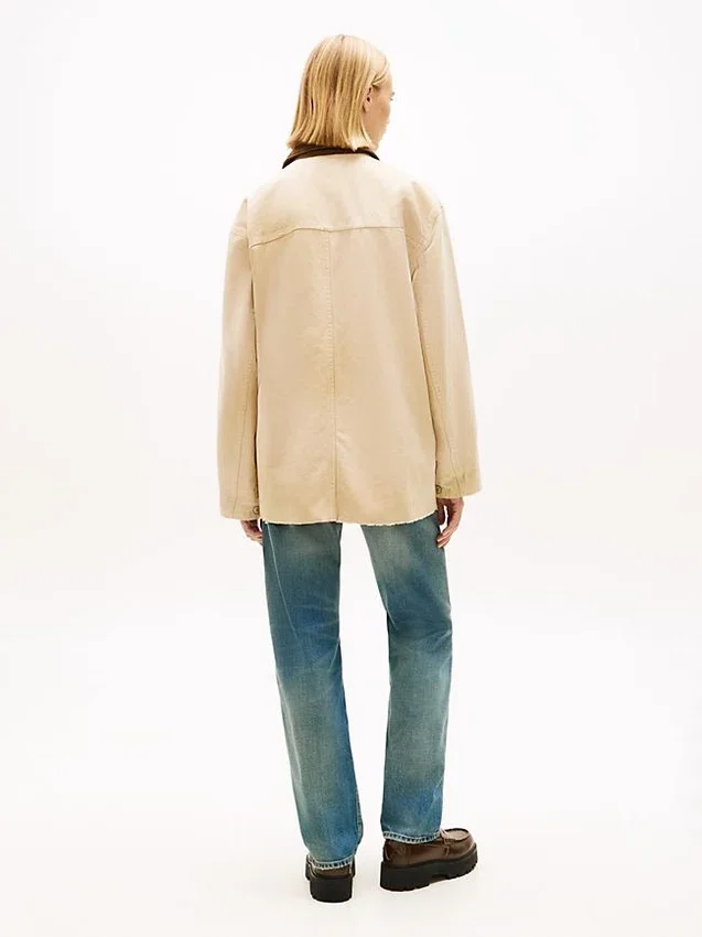 Casaco Oversized Barn da Tommy Jeans Casaco Oversized Barn da Tommy Jeans
