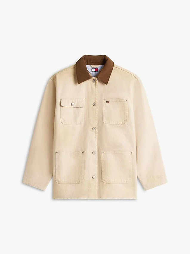 Casaco Oversized Barn da Tommy Jeans Casaco Oversized Barn da Tommy Jeans