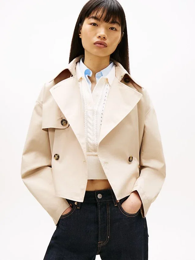 Casaco Trench Impermeável Tommy Jeans Casaco Trench Impermeável Tommy Jeans