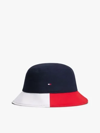 Chapéu de pescador com blocos de cor para criança