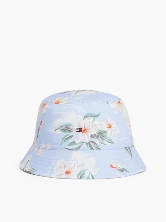 Chapéu de pescador com estampado floral
