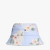 Chapéu de pescador com estampado floral para criança