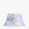 Chapéu de pescador com estampado floral para criança