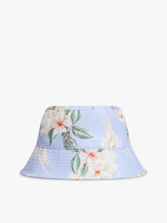 Chapéu de pescador com estampado floral para criança