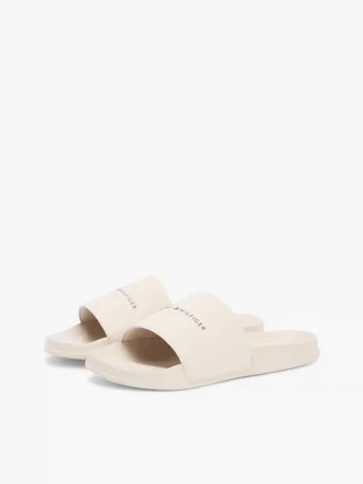 Chinelo de piscina com textura e logótipo Tommy