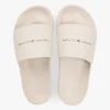 Chinelo de piscina com textura e logótipo Tommy