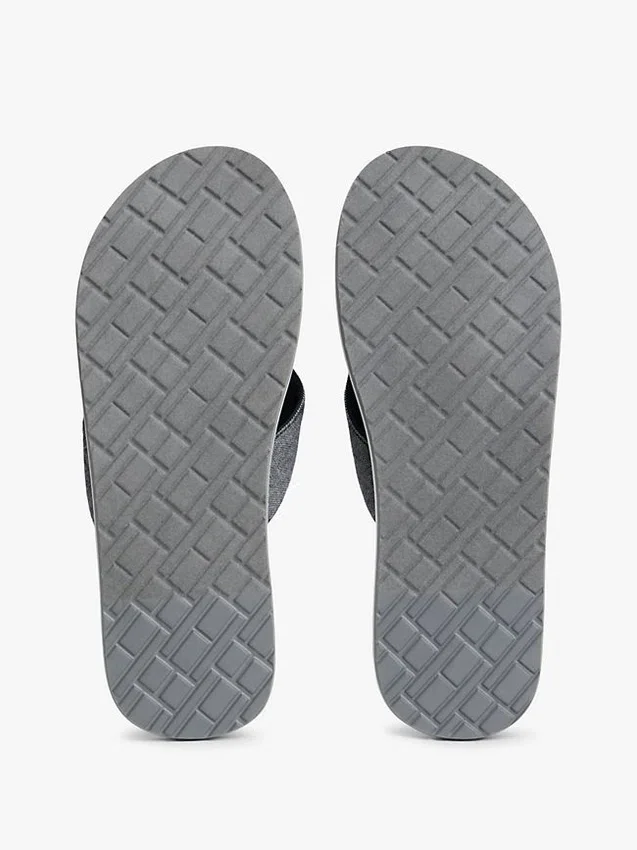 Chinelos de linho chambray Chinelos de linho chambray