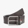Cinto de couro com emblema esmaltado Tommy Jeans Cinto de couro com emblema esmaltado Tommy Jeans