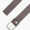 Cinto de couro com emblema esmaltado Tommy Jeans Cinto de couro com emblema esmaltado Tommy Jeans