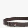 Cinto de couro com emblema esmaltado Tommy Jeans Cinto de couro com emblema esmaltado Tommy Jeans