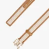 Cinto de lona com fivela com logótipo e acabamentos contrastantes Cinto de lona com fivela com logótipo e acabamentos contrastantes
