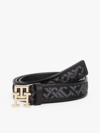 Cinto Jacquard com Fivela Monograma