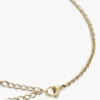 Colar fino com elos marítimos banhado a ouro