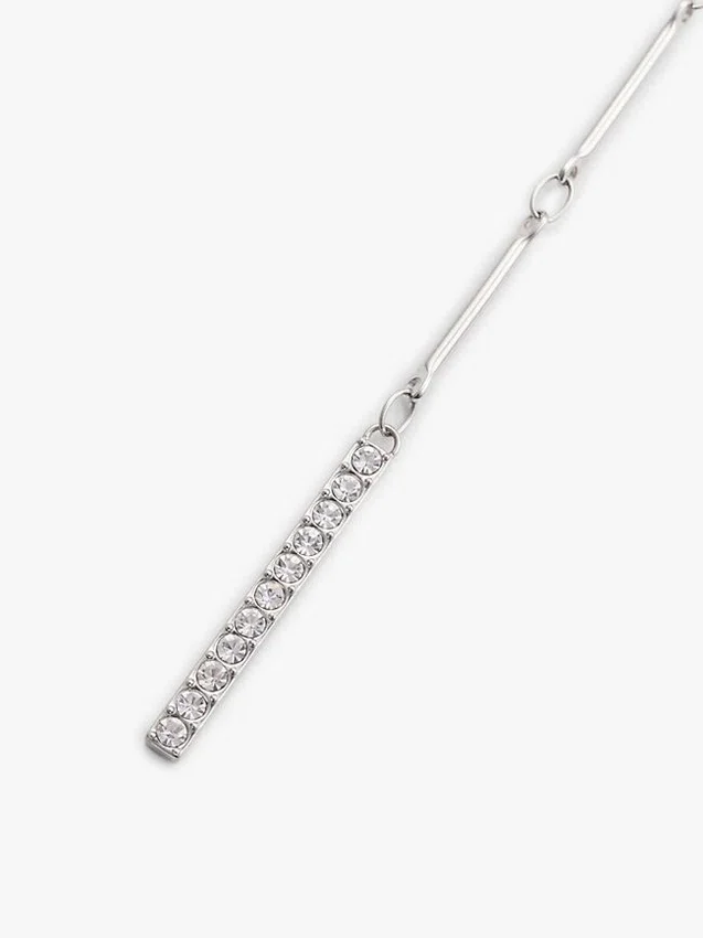 Colar Lariat com detalhes em cristal Colar Lariat com detalhes em cristal