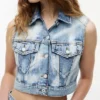 Colete de ganga curto Tommy Jeans Colete de ganga curto Tommy Jeans