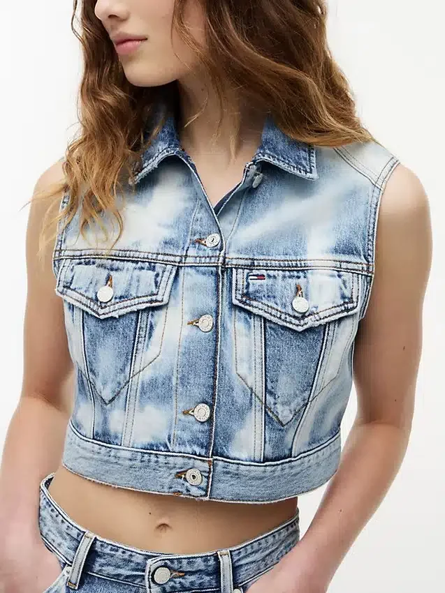 Colete de ganga curto Tommy Jeans Colete de ganga curto Tommy Jeans