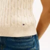 Colete de malha com tranças Colete de malha com tranças