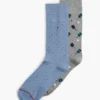 Conjunto de 2 pares de meias curtas Pickleball & Dot Conjunto de 2 pares de meias curtas Pickleball & Dot