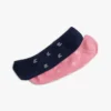 Conjunto de 2 pares de meias invisíveis com monograma Conjunto de 2 pares de meias invisíveis com monograma